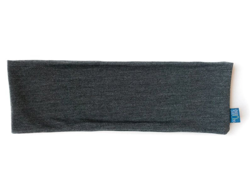 Glückskind Stirnband Merinowolle & Tencel - anthrazit Glückskind