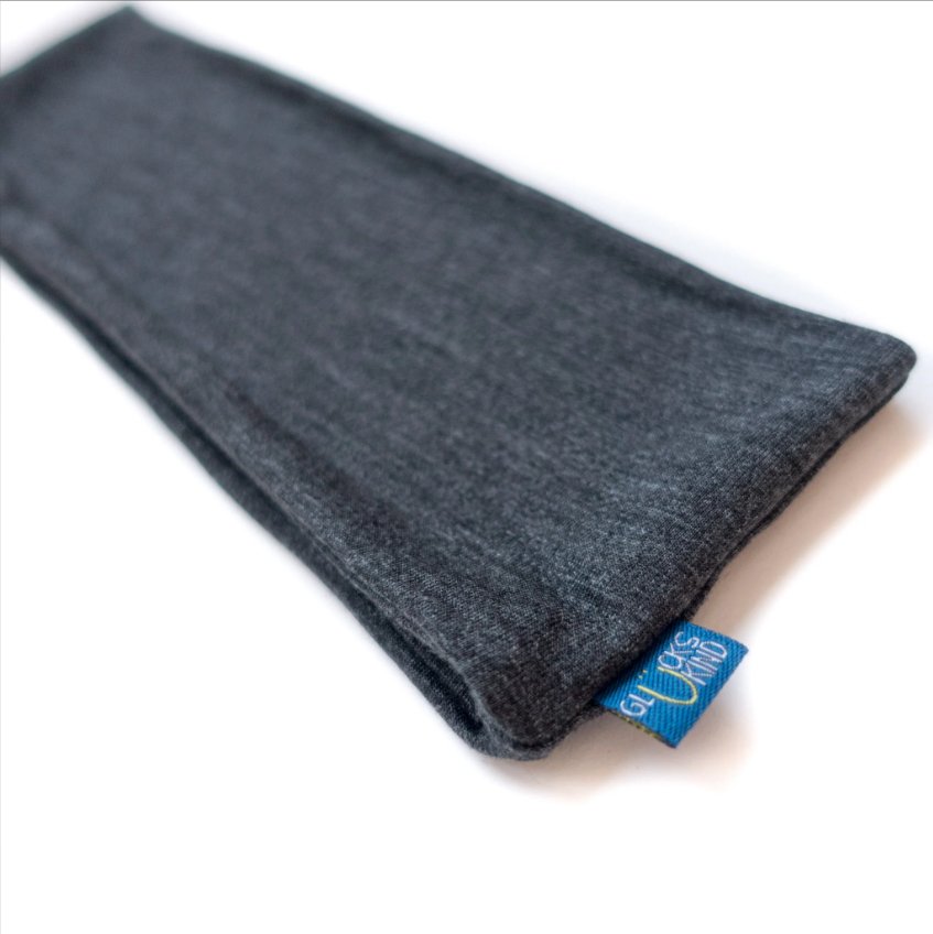 Glückskind Stirnband Merinowolle & Tencel - anthrazit Glückskind