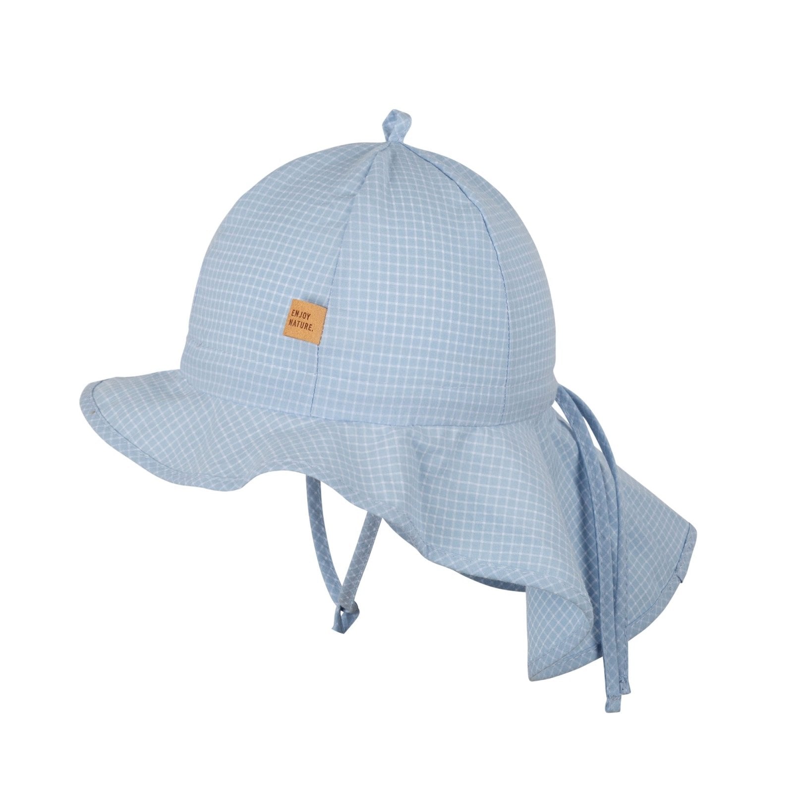 PurePure Mütze mit Mini Nackenschutz - light blue purepure