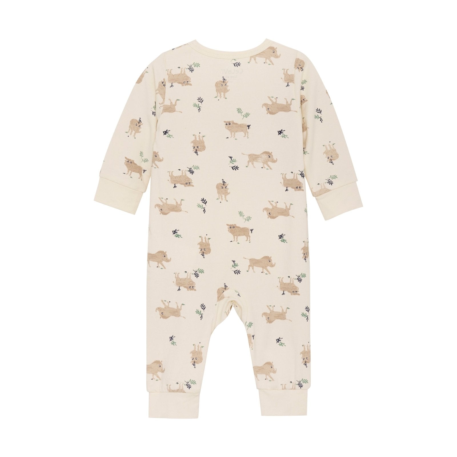 CeLaVi Jumpsuit / Pyjama Bambusviskose/Baumwolle - Wildschweinchen - Familienbande - CeLaVi