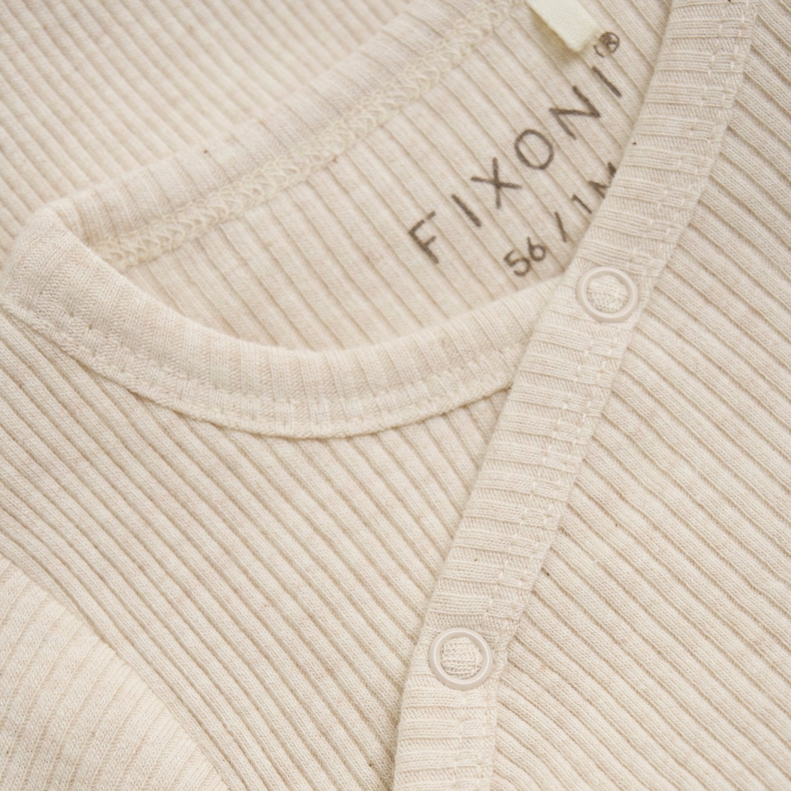 Fixoni Tencel Wickel-Body in Rippoptik - Tapioca fixoni