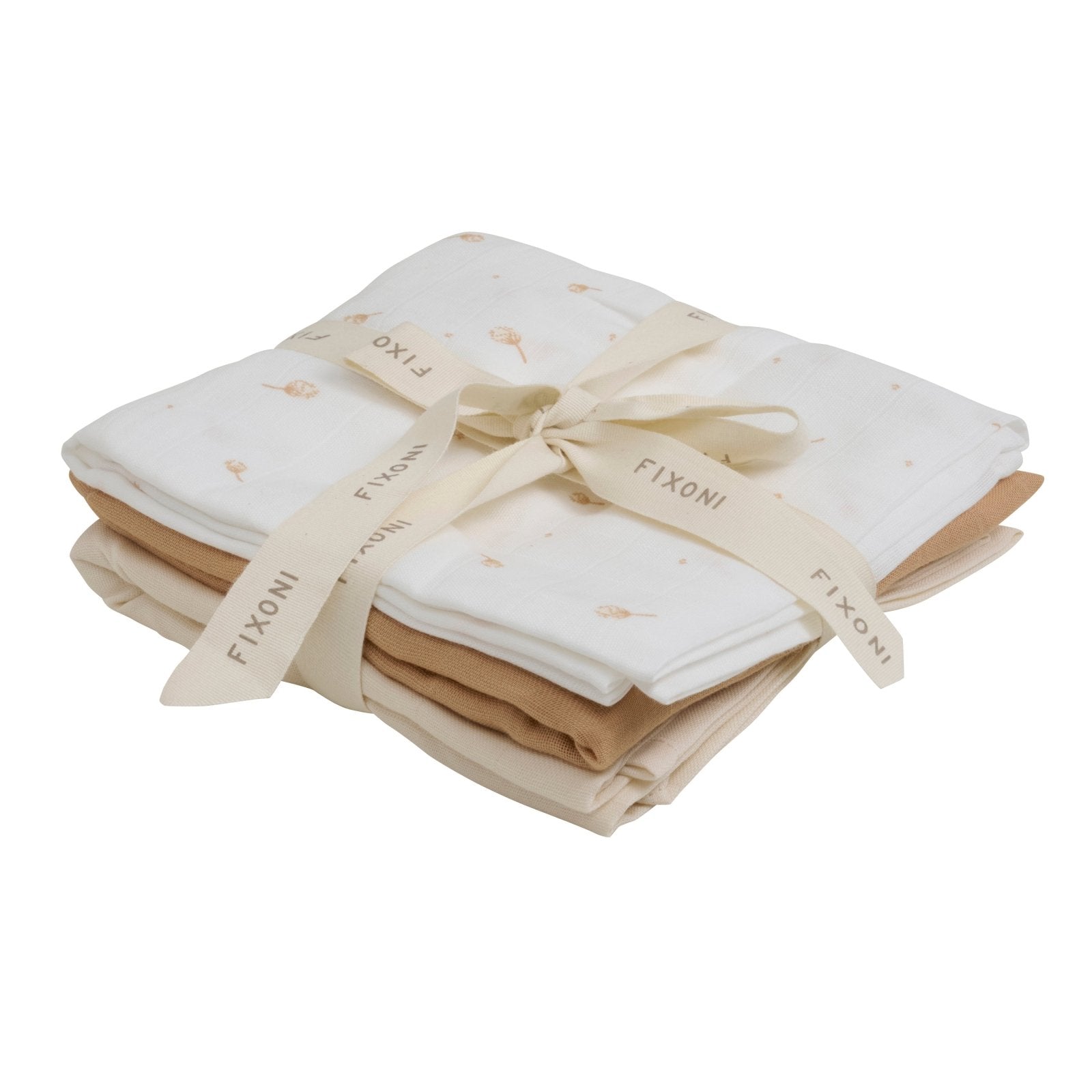 3er Pack Nuschi gross 120x120 cm- Coconut milk - Familienbande - fixoni