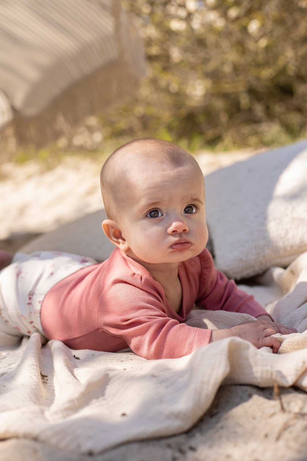 CeLaVi Langarm Rip-Body Bambusviskose/Baumwolle - Apricot - Familienbande - CeLaVi