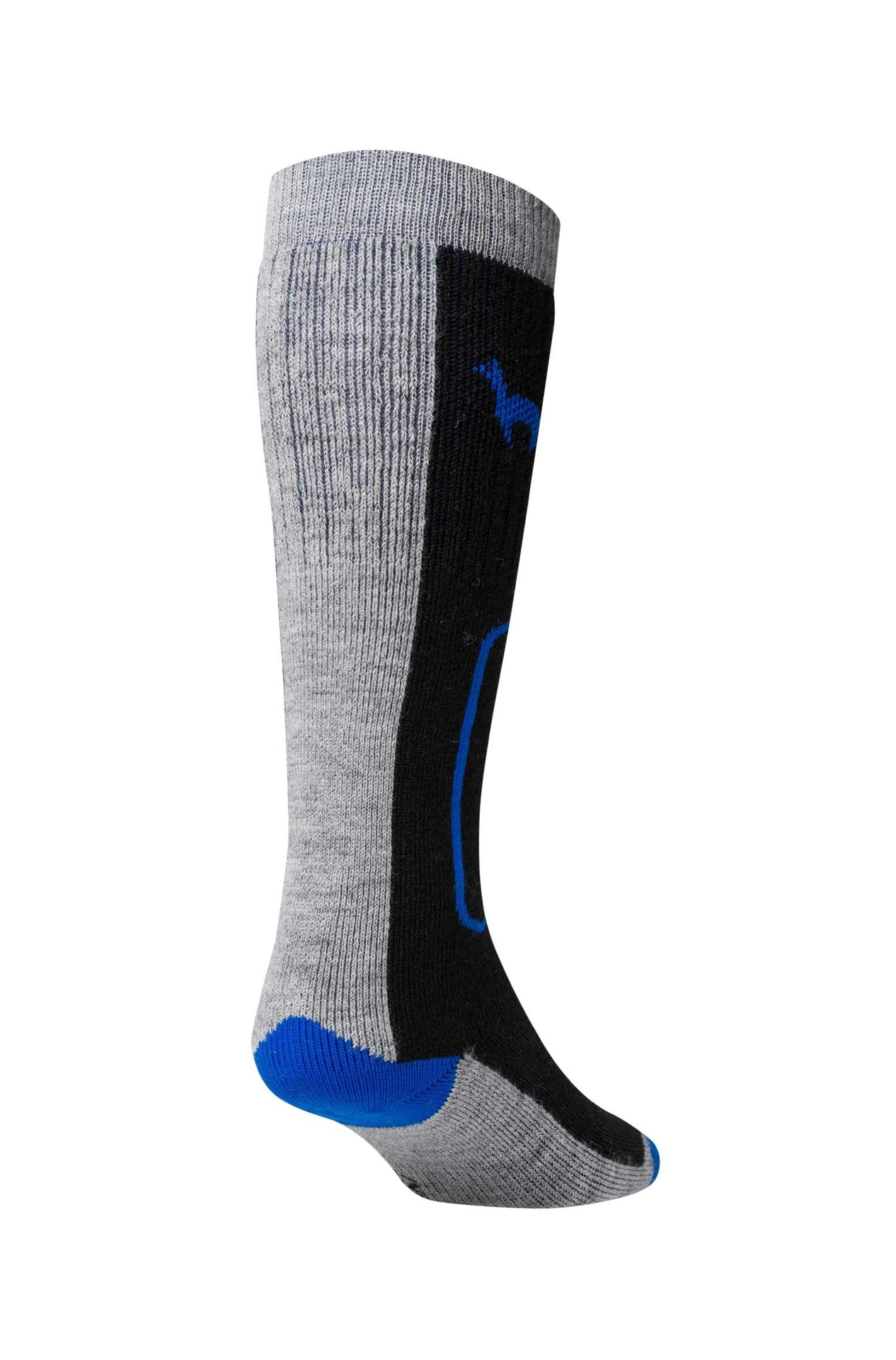 Alpaka Ski Socken - blau/grau - Familienbande