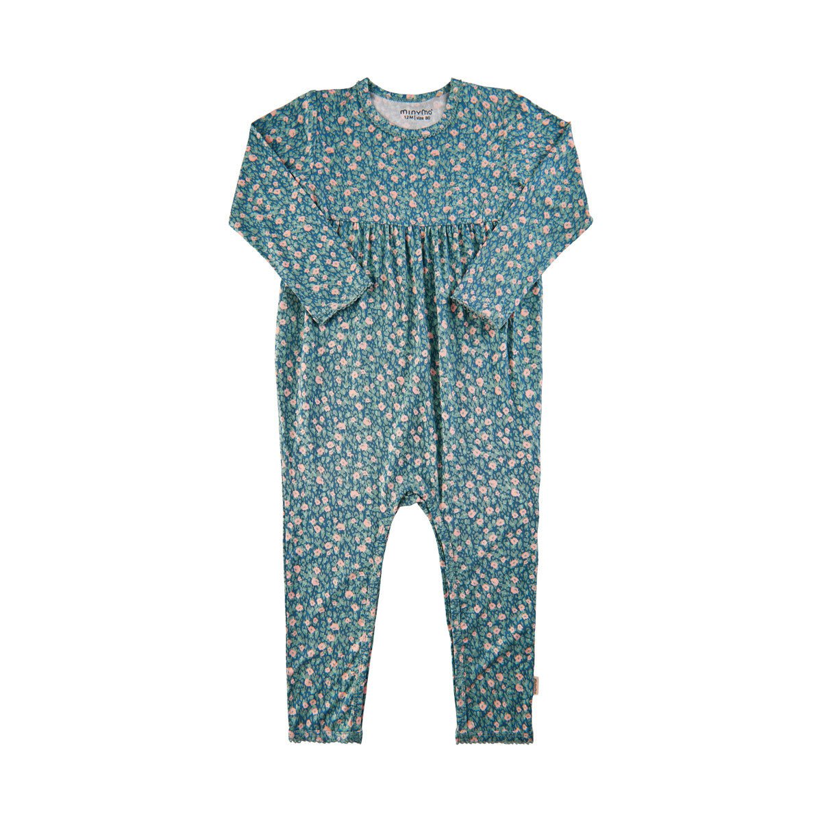 Bambus Jumpsuit Minymo - Blue Surf - Familienbande