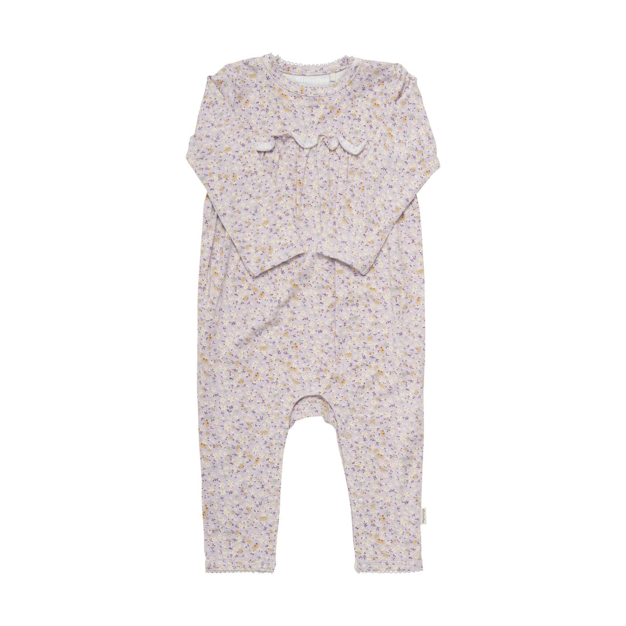 Bambus Jumpsuit Minymo - Misty Lilac - Familienbande