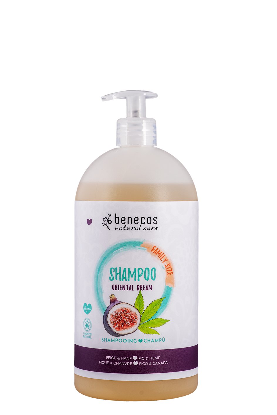 Benecos Shampoo Family Size 950ml - Feige & Hanf - Familienbande