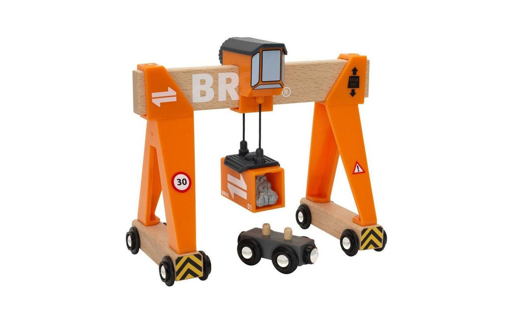 BRIO Eisenbahn Container Verladekran - Familienbande