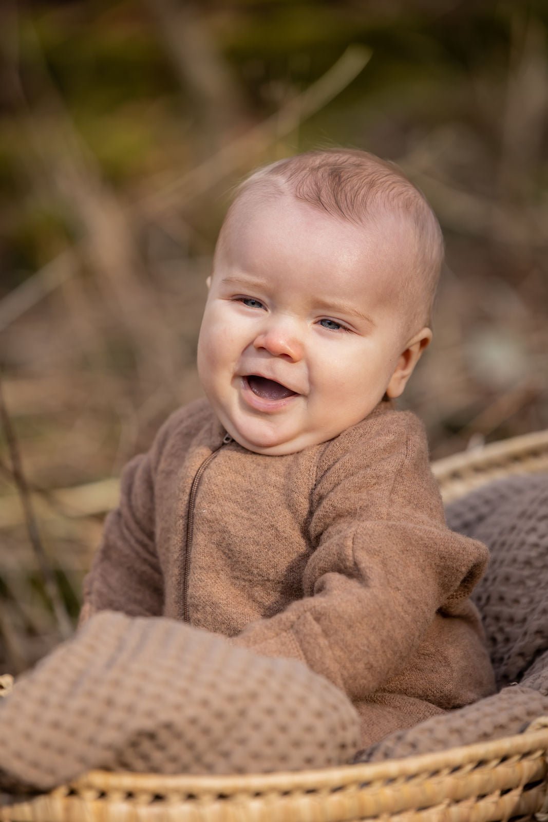 CeLaVi Jumpsuit aus Softwolle - Coca Mocha melange - Familienbande