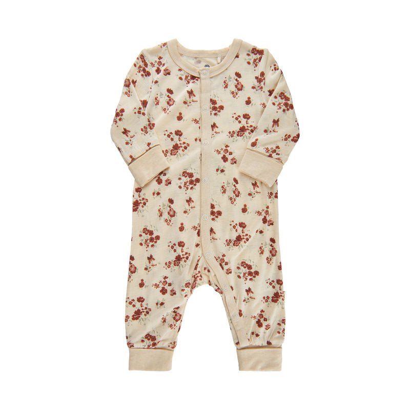 CeLaVi Sommer Pyjama Wolle/Bambusviskose Blumen - Familienbande