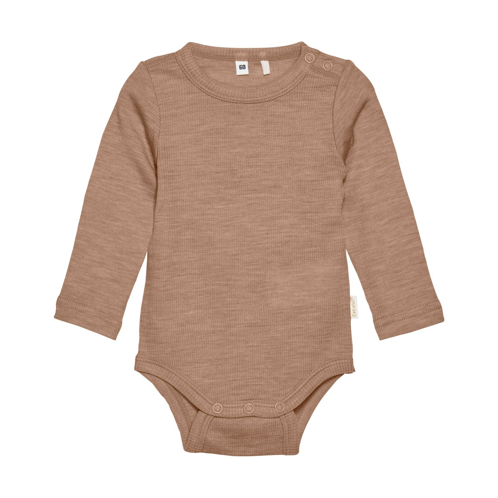 CeLaVi Wollbody gerippt - beige CeLaVi