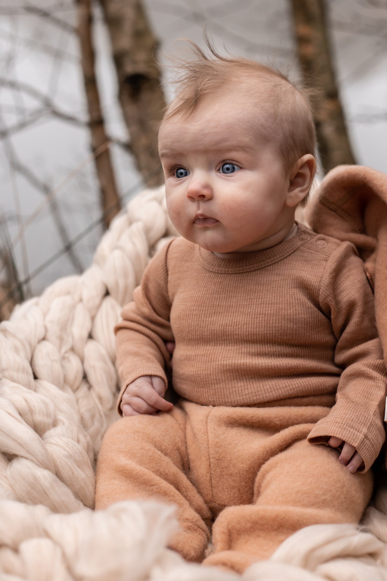 CeLaVi Wollbody gerippt - beige CeLaVi