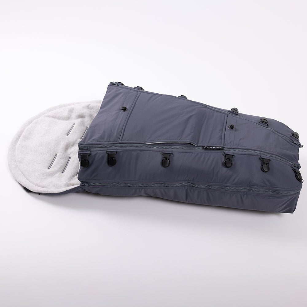 cocoome Allrounder Hybrid 4in1 Fusssack grau - Familienbande