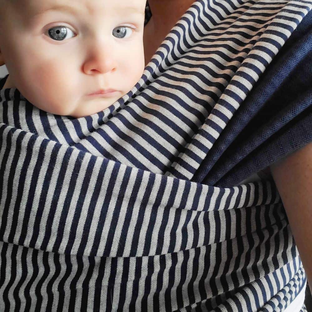 Didymos Babytragetuch Jersey - Doubleface marine Grösse 7 - Familienbande