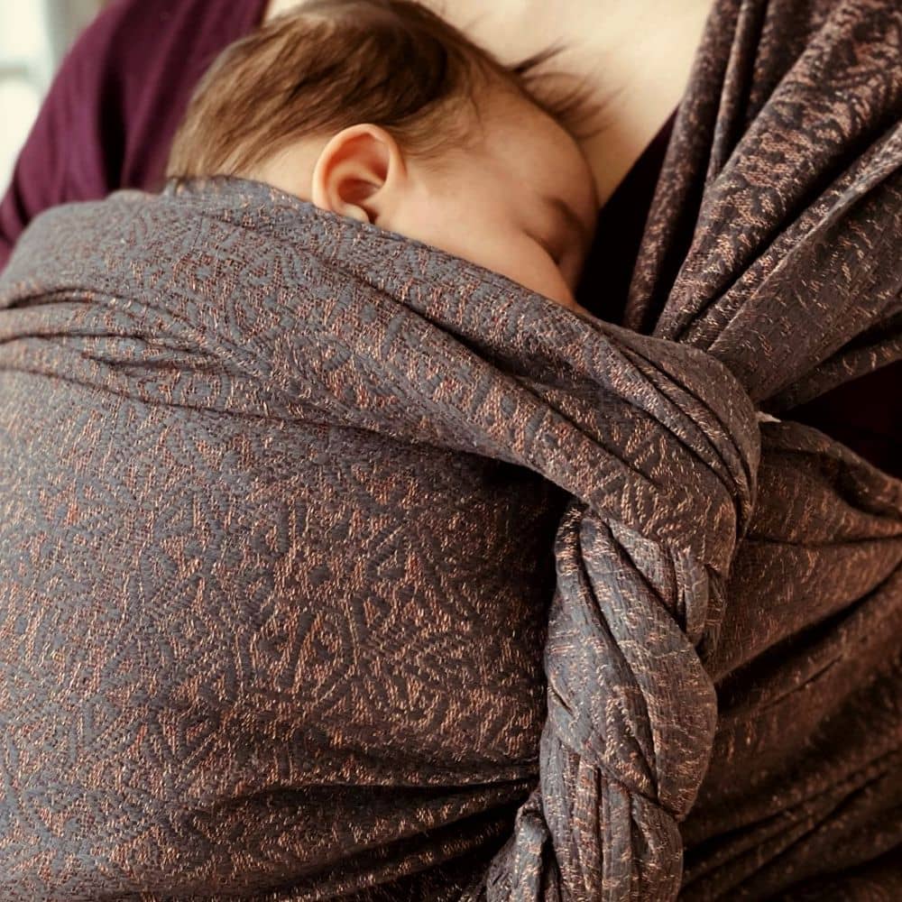 Didymos Babytragetuch - Sumeri Bitter Sweet Leinen Grösse 6 Didymos