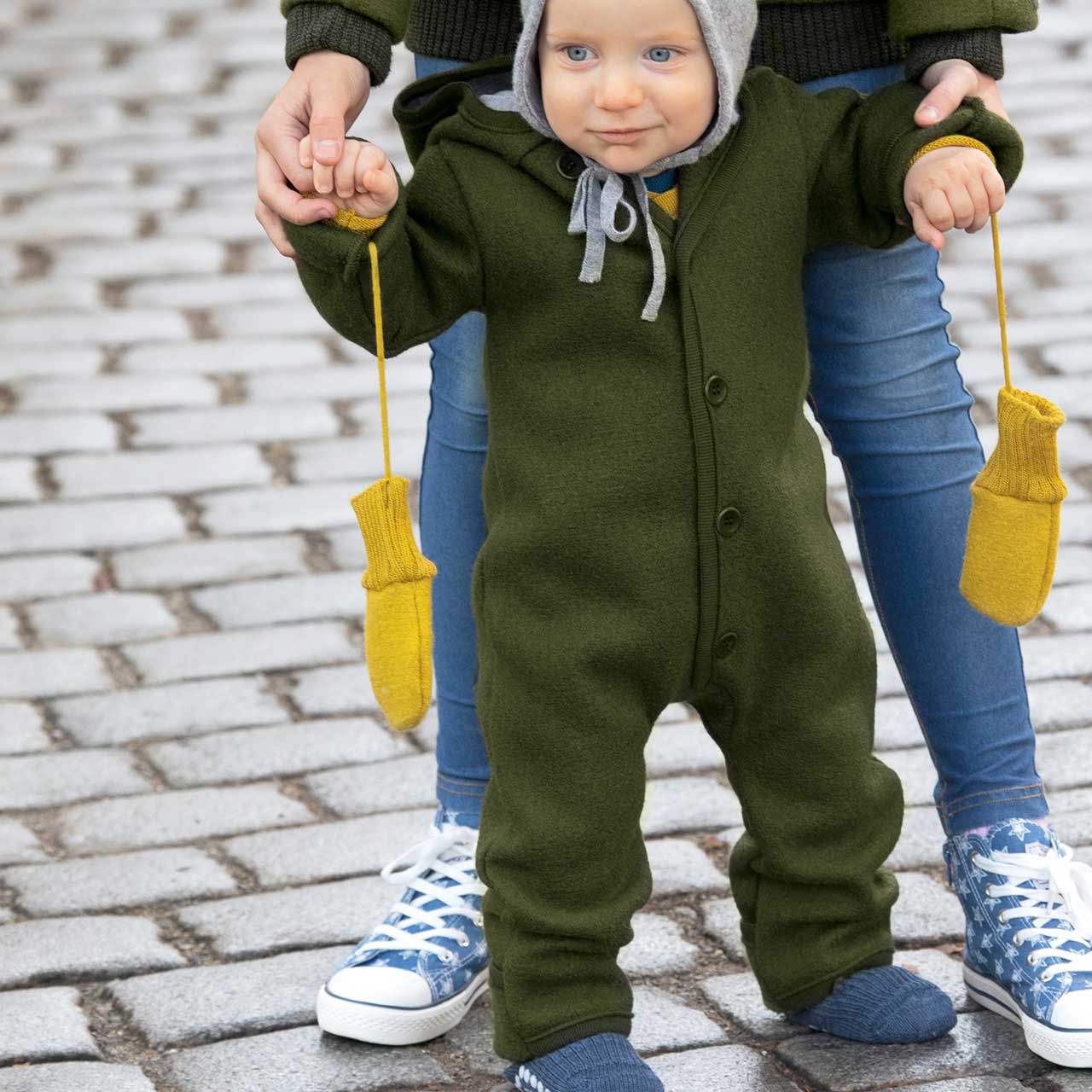 Disana Walk-Overall Olive - Familienbande