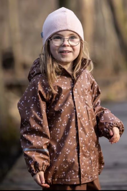 gefüttertes Regenset 2-teilig - Blümchen recycelt  - Familienbande