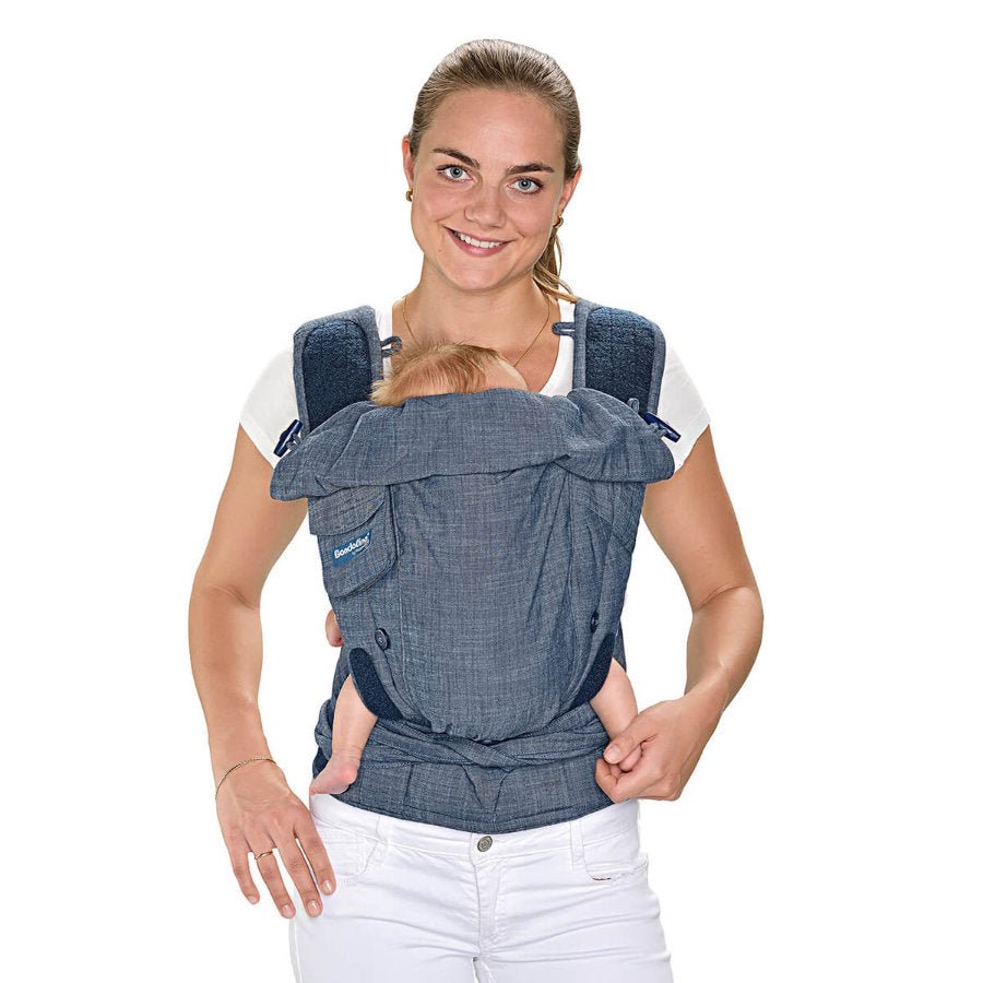 HOPPEDIZ® Fullbuckle Bondolino - Poplin Denim - Familienbande