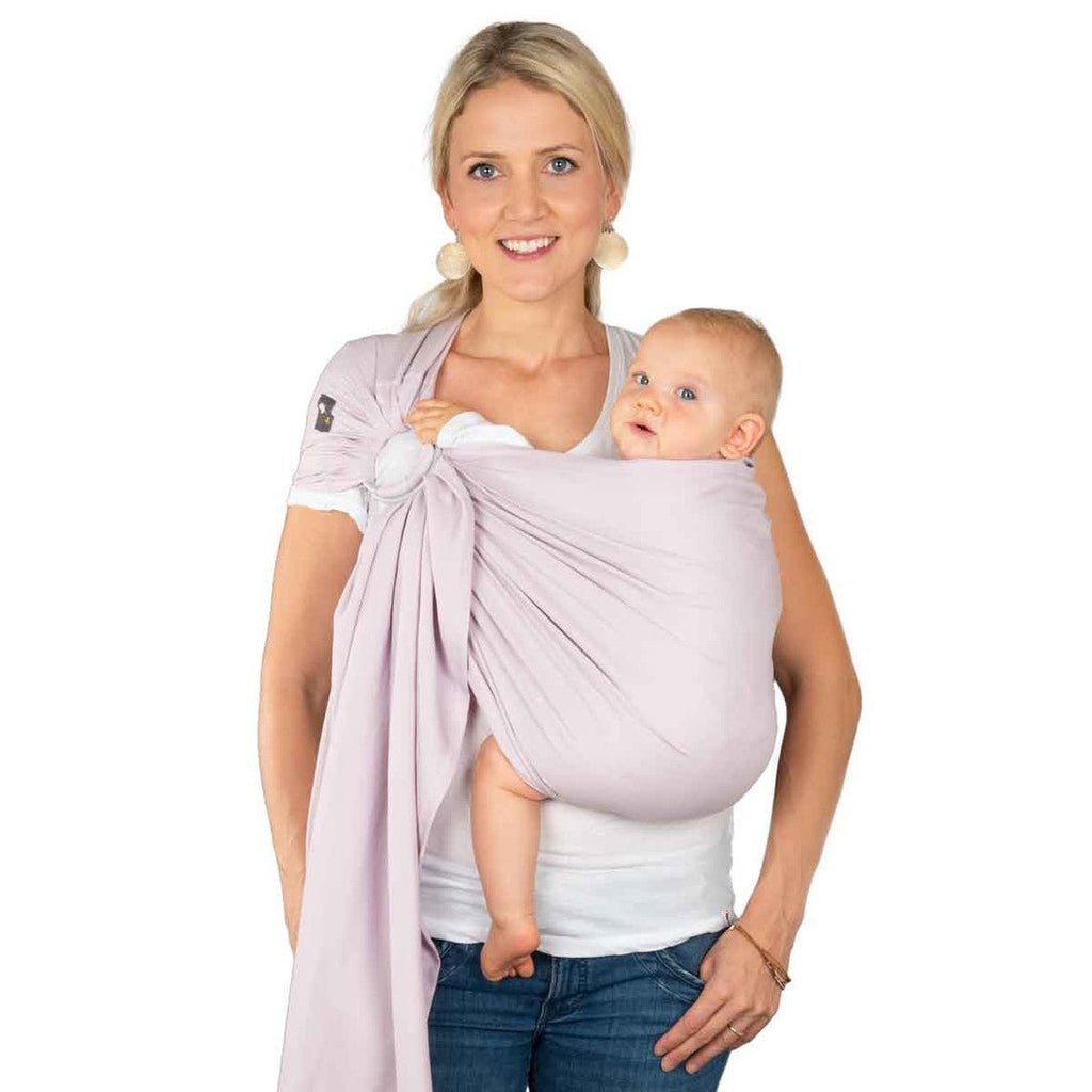 HOPPEDIZ® Ring Sling ultraleichte Qualität Hamburg flieder - Familienbande
