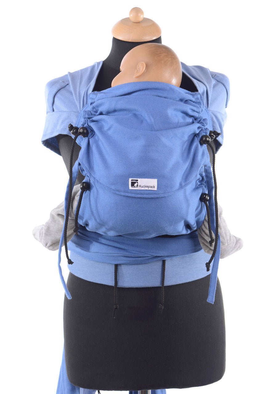 Huckepack Wrap Tai Baby blau - Familienbande