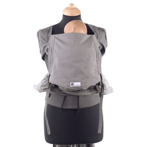 Huckepack Wrap Tai Medium grau - Familienbande