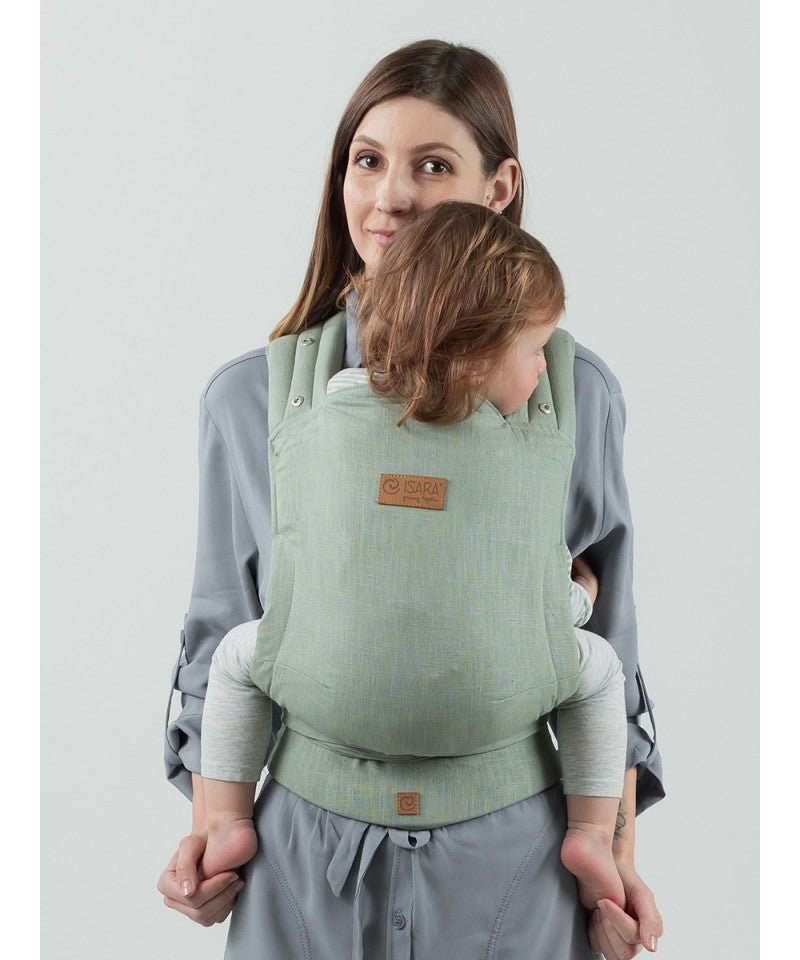 Isara Quick Halfbuckle - Sage Green Linen - Familienbande