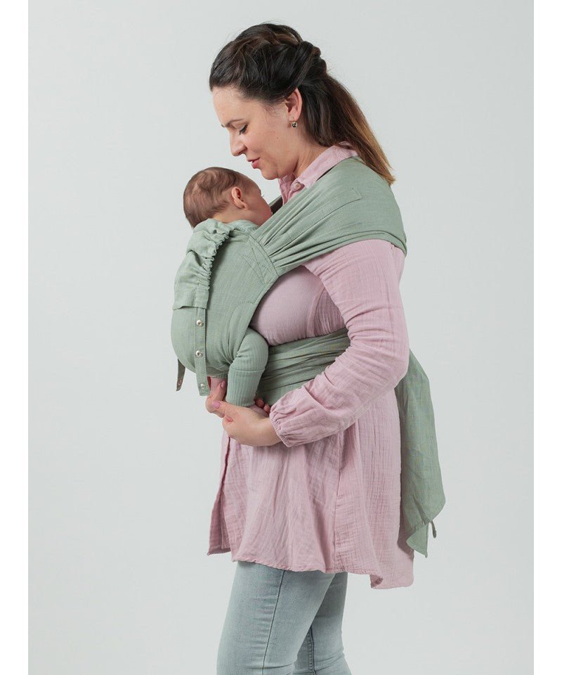 Isara Quick Tie WrapCon - Sage Green Linen - Familienbande