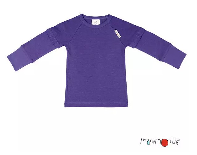 ManyMonths Long/Short Sleeve Shirt Hanf - Blue Purple - Familienbande