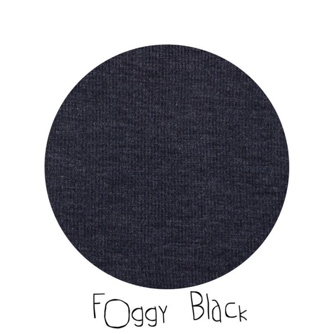 ManyMonths Natural Wollies Long Tube Baby Booties Foggy black - Familienbande