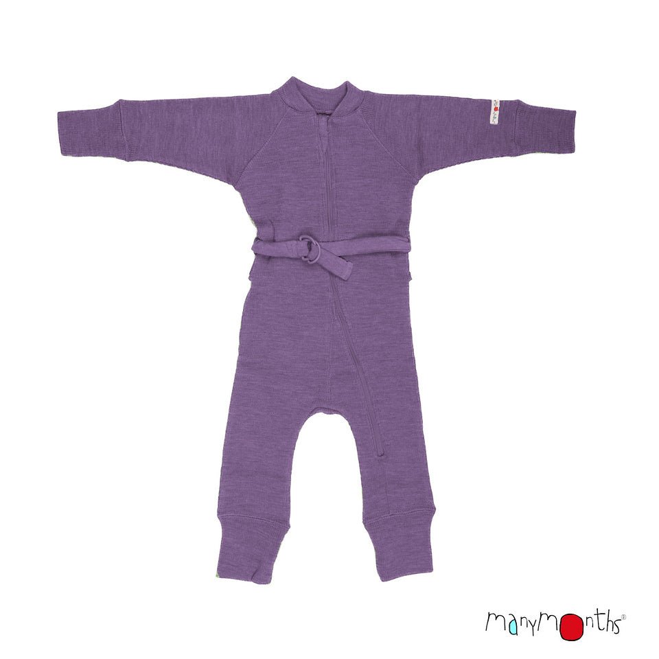 ManyMonths Woll-Overall - Dusty Grape - Familienbande