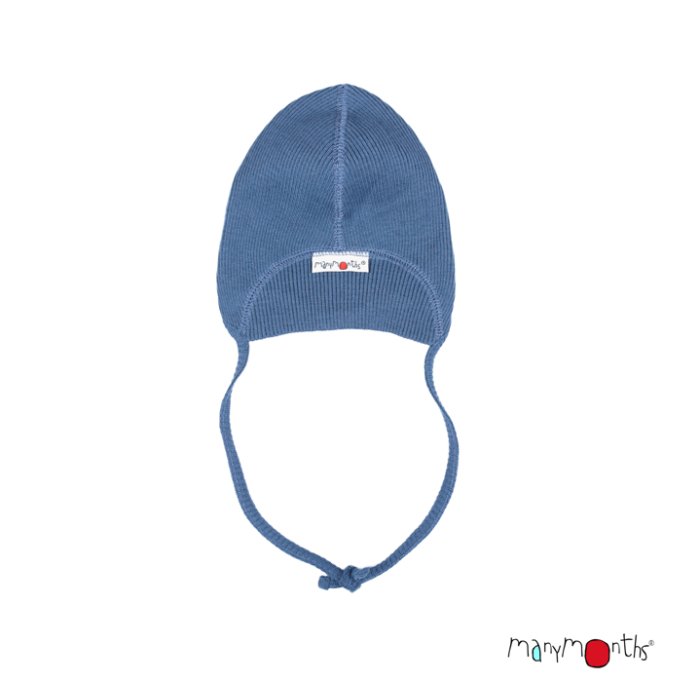 ManyMonths Woolies Baby Cap - Cosmos Blue - Familienbande