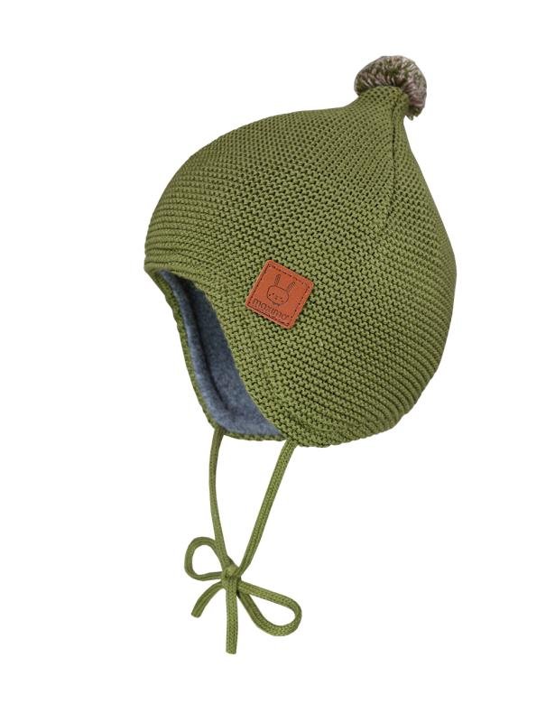 Maximo Binde-Strick-Mütze mit Pompon - kaper maximo