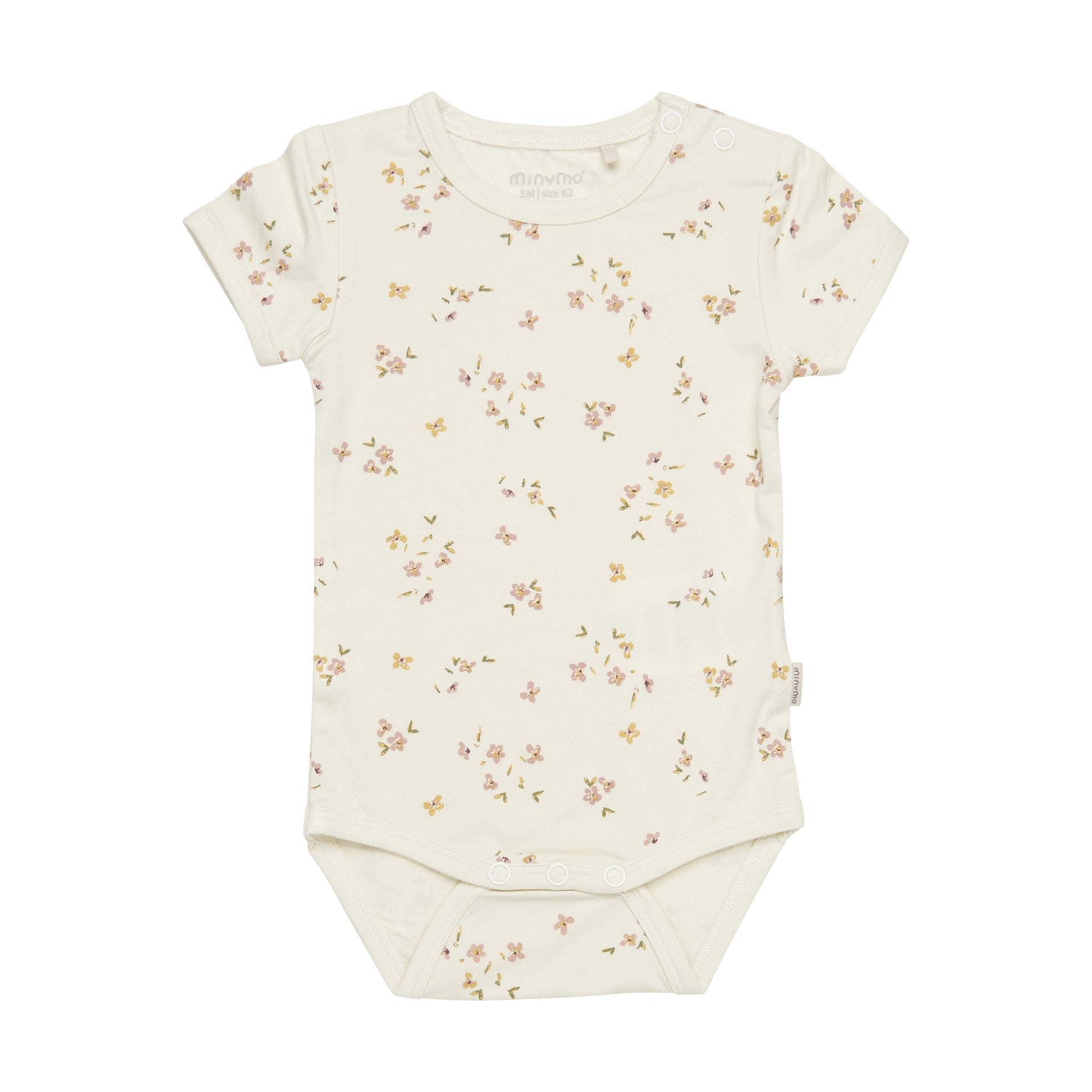 Minymo Bambusbody kurzarm - Flowers Minymo