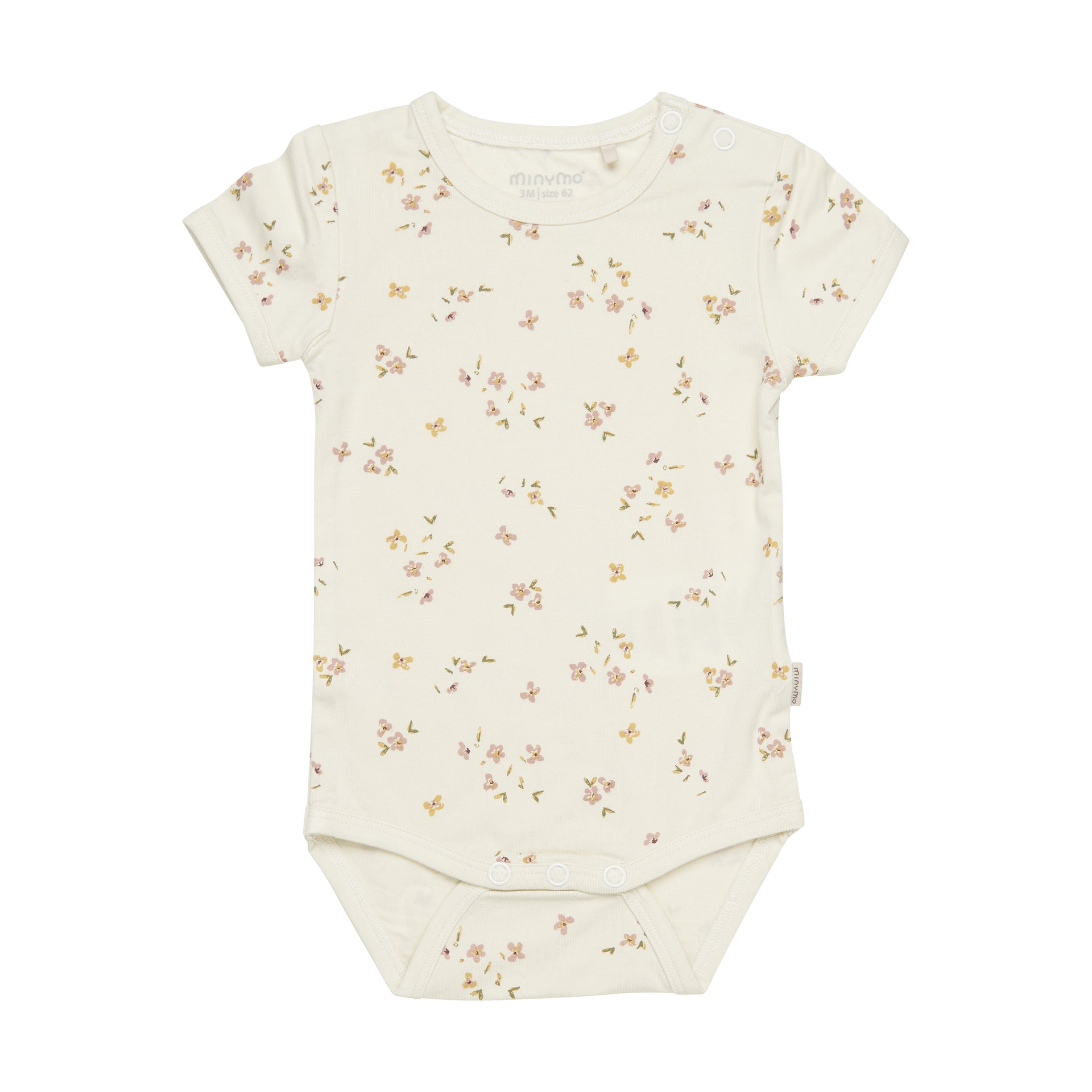 Minymo Bambusbody kurzarm - Flowers - Familienbande