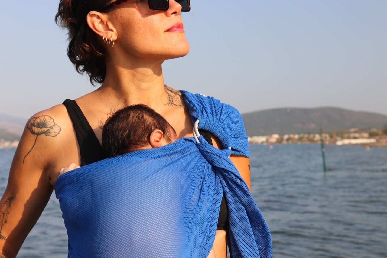 Neko Aqua Ring Sling - Blau - Familienbande