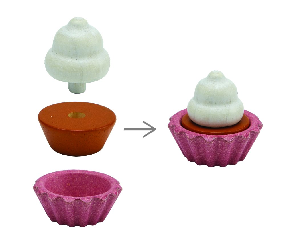 Plan Toys Cupcake-Set - Familienbande