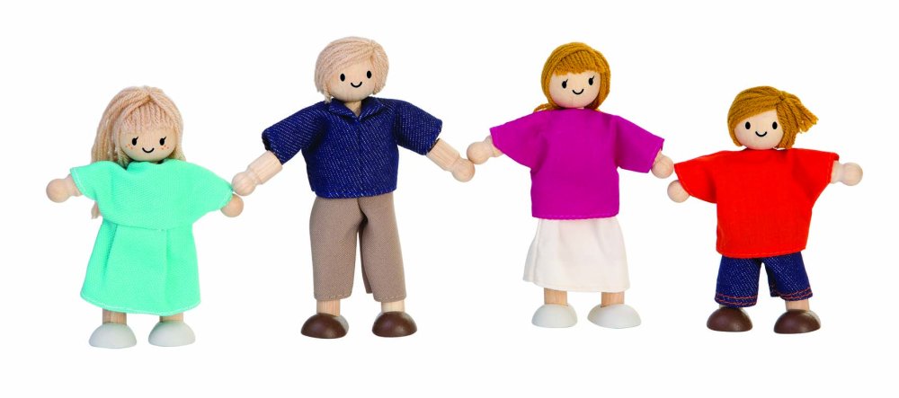 Plan Toys Puppenfamilie europäisch - Familienbande
