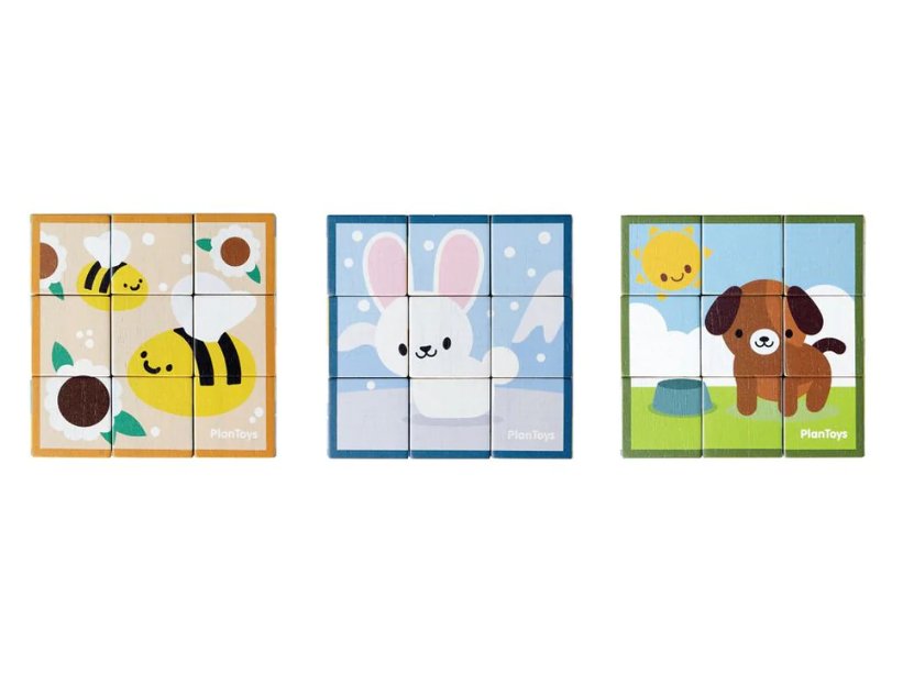 Plan Toys Tier Würfelpuzzle Plan Toys
