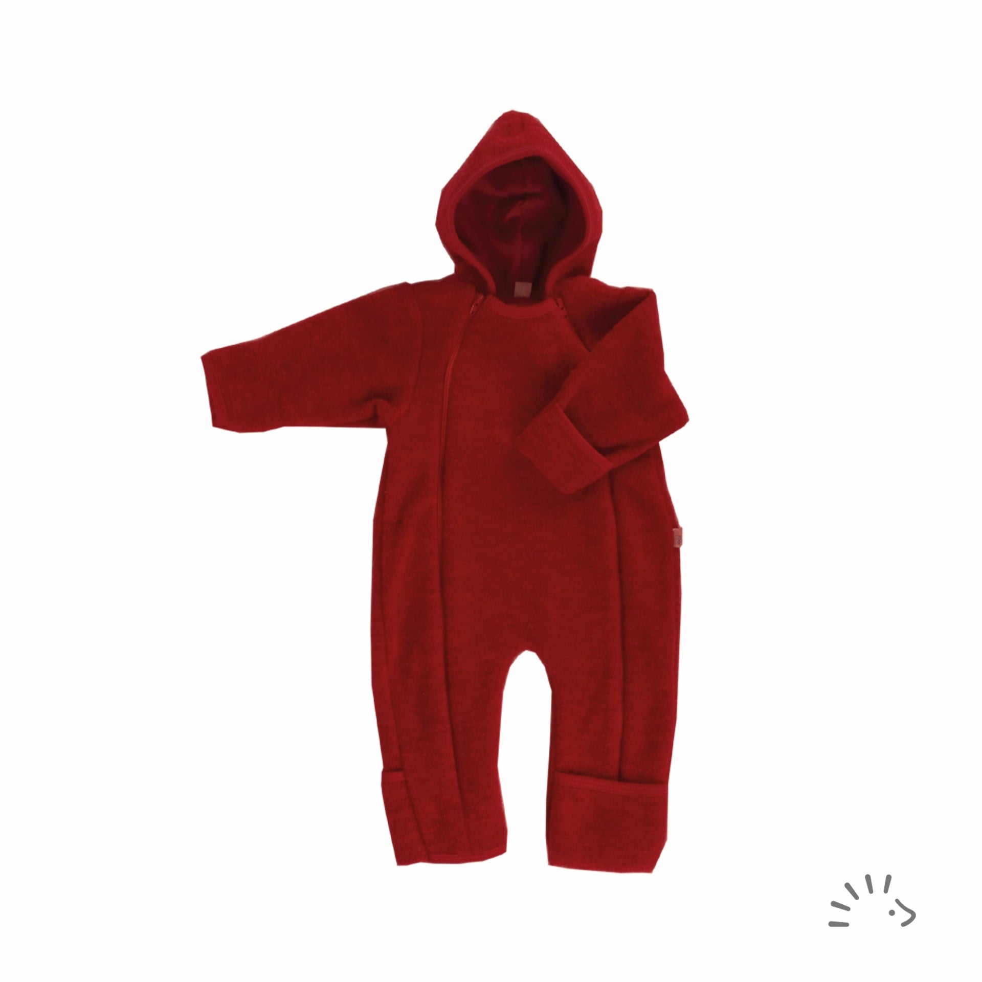 Popolini Overall Wollfleece Beere - Familienbande