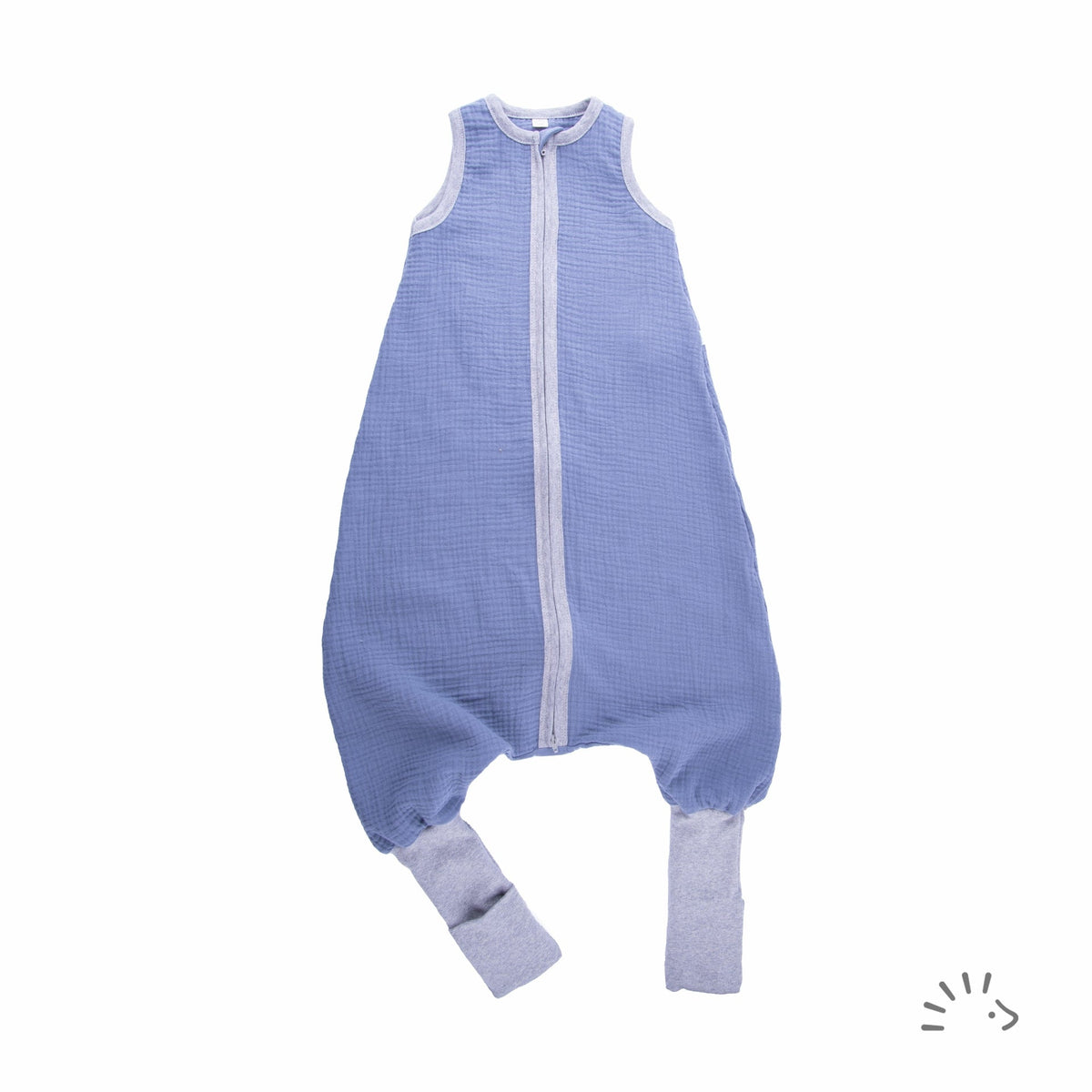 amazon schlafsack Popolini Schlafsack Musselin graublau
