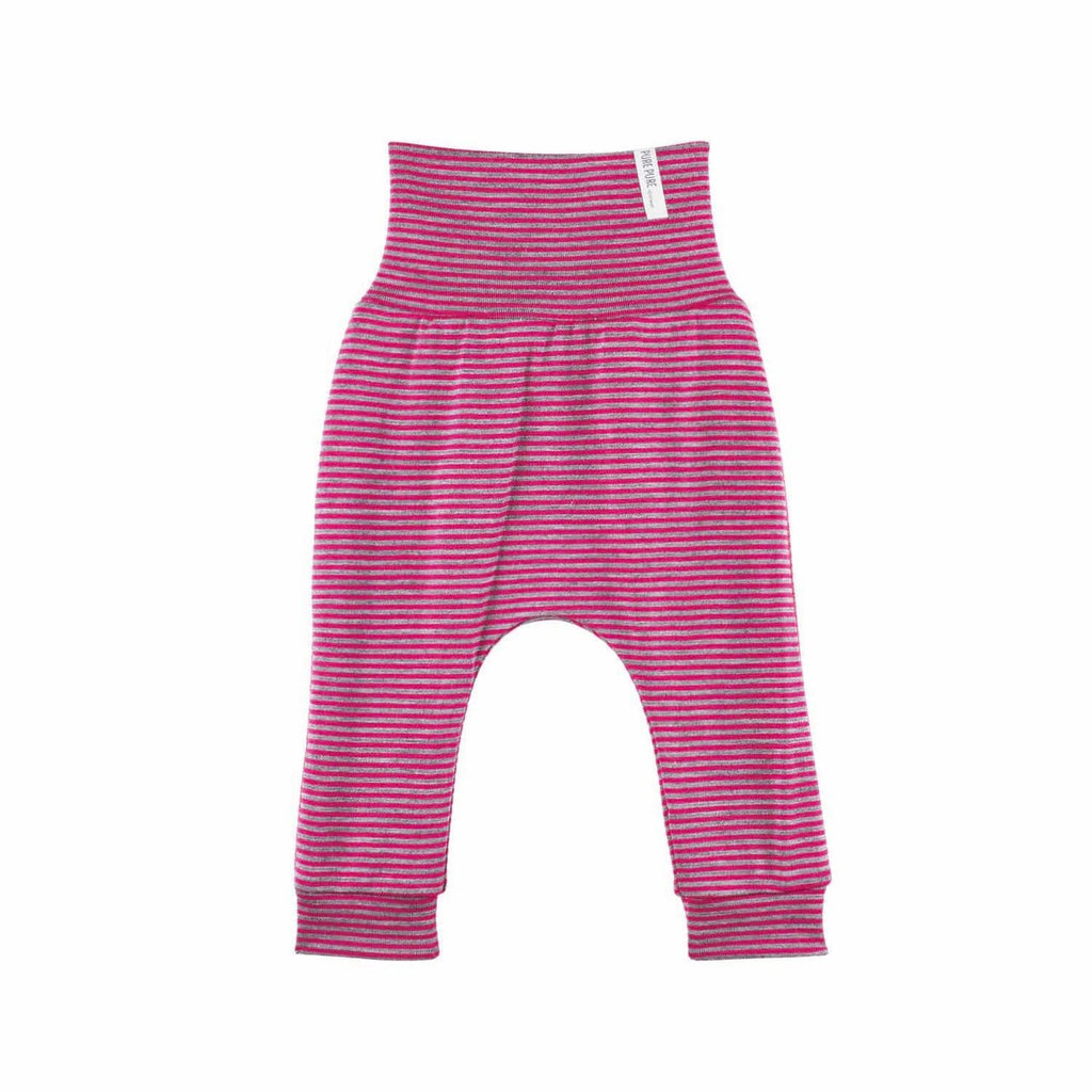 Pure Pure Baby Hose himbeere-grau - Familienbande