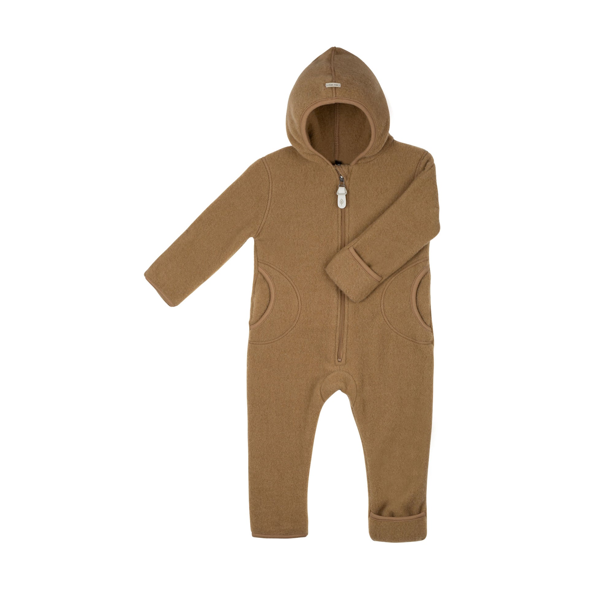 Pure Pure Woll-Fleece-Overall - ermine/beige - Familienbande