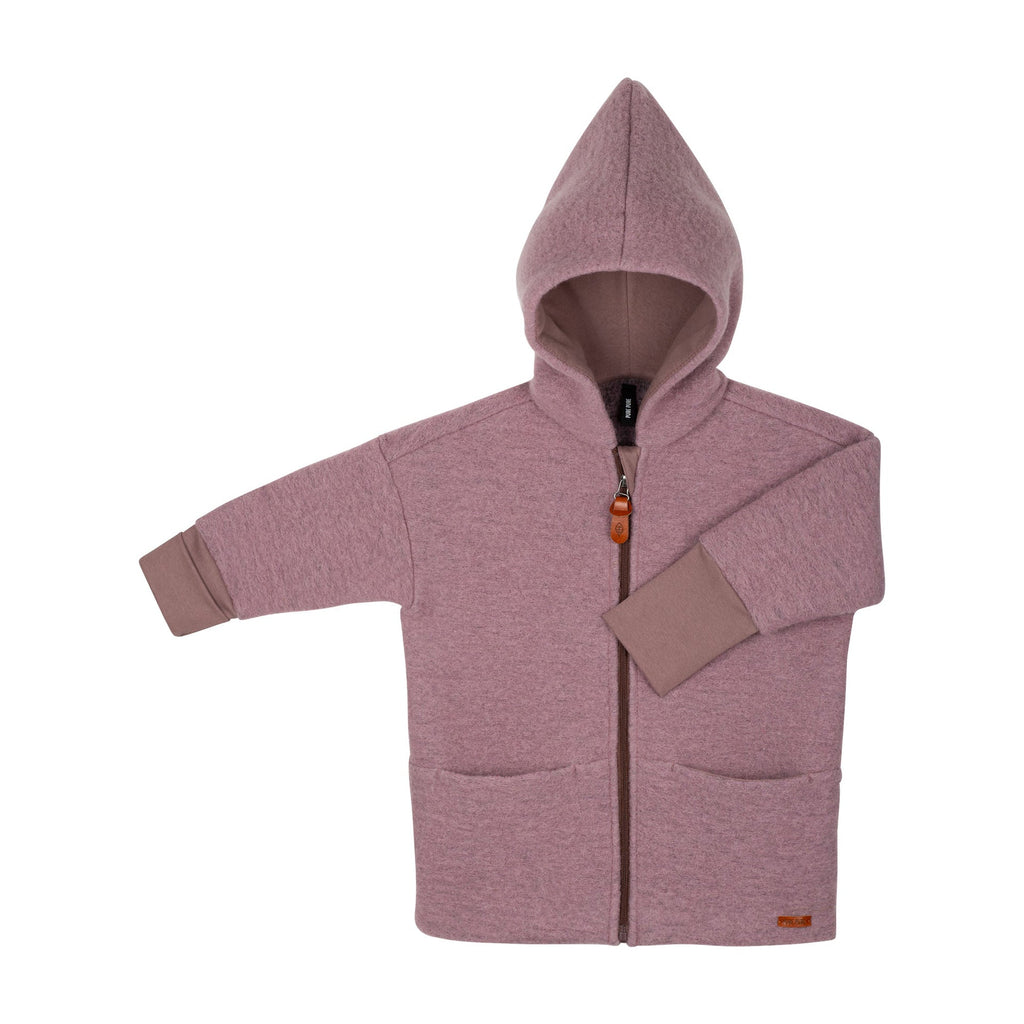 Pure Pure Wollwalk-Jacke mauve - Familienbande