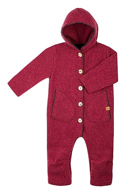 Pure Pure Wollwalk Overall - Beere recycled - Familienbande