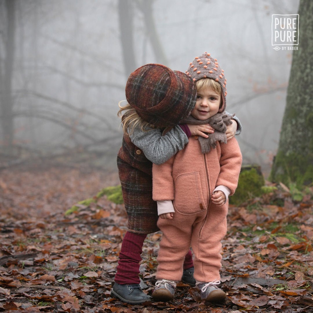 Pure Pure Wollwalk-Overall mit langem Reissverschluss - karamell purepure
