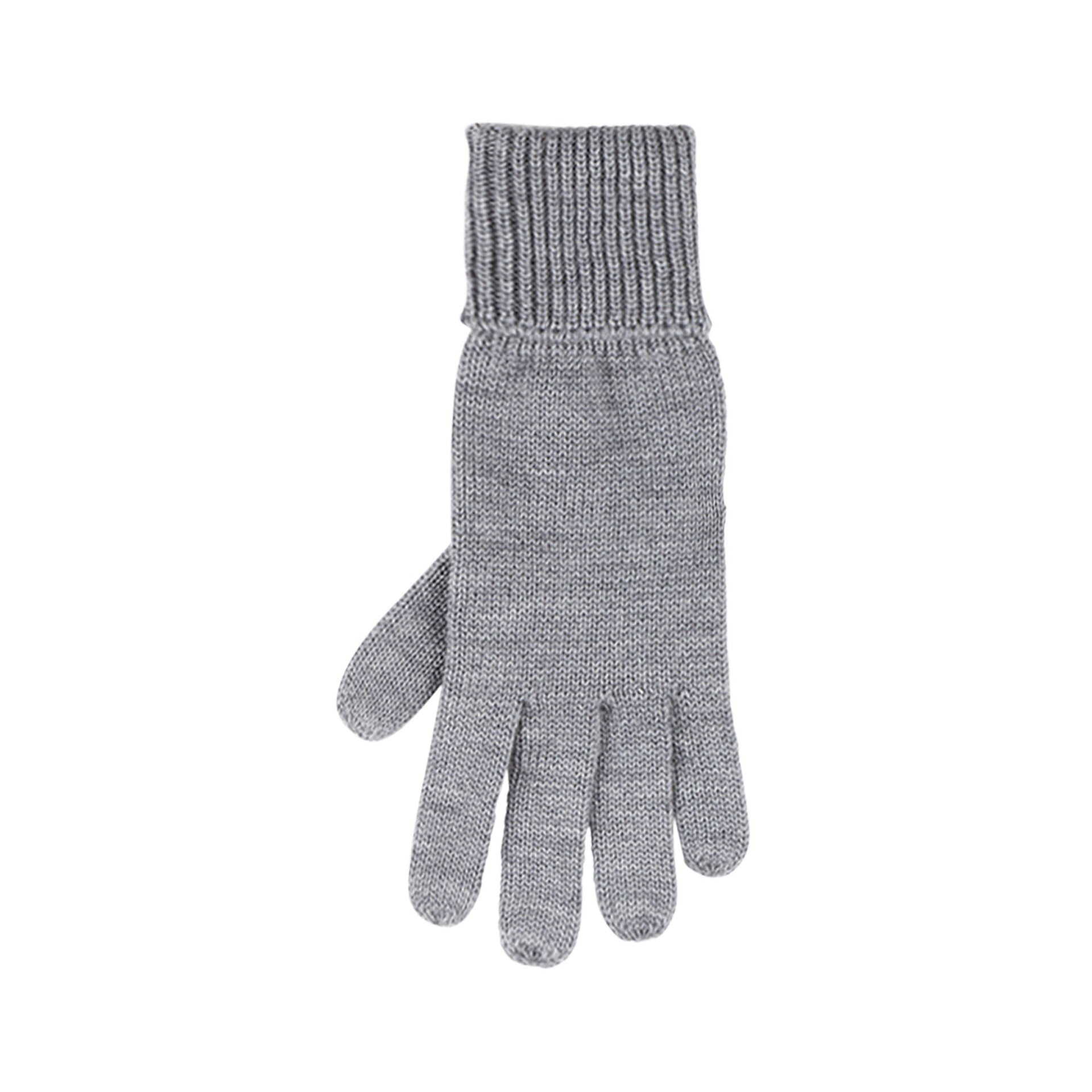 PurePure Erwachsenen Finger-Handschuhe Merino - grau - Familienbande
