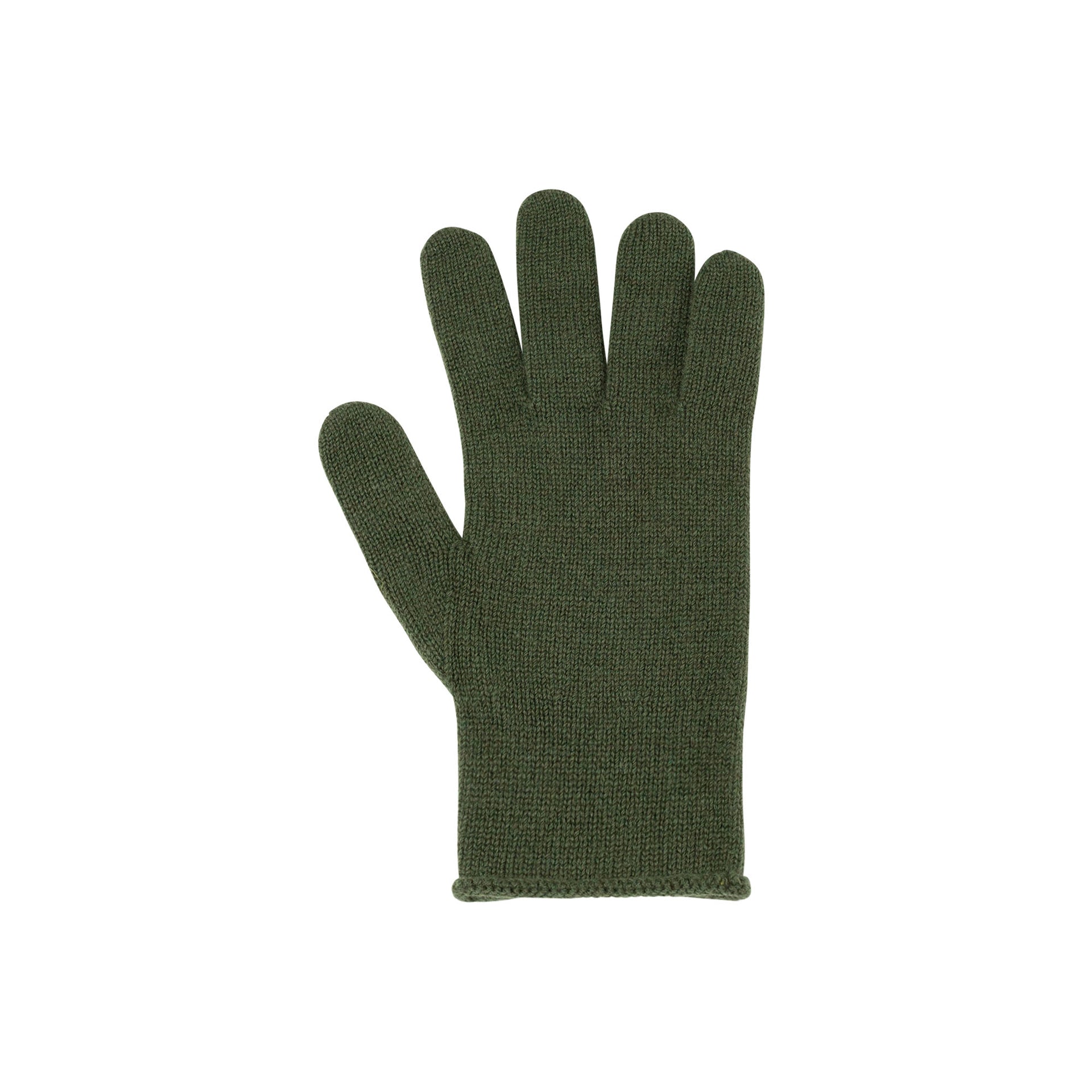 PurePure Erwachsenen Finger-Handschuhe Merino-Kaschmir - grün - Familienbande
