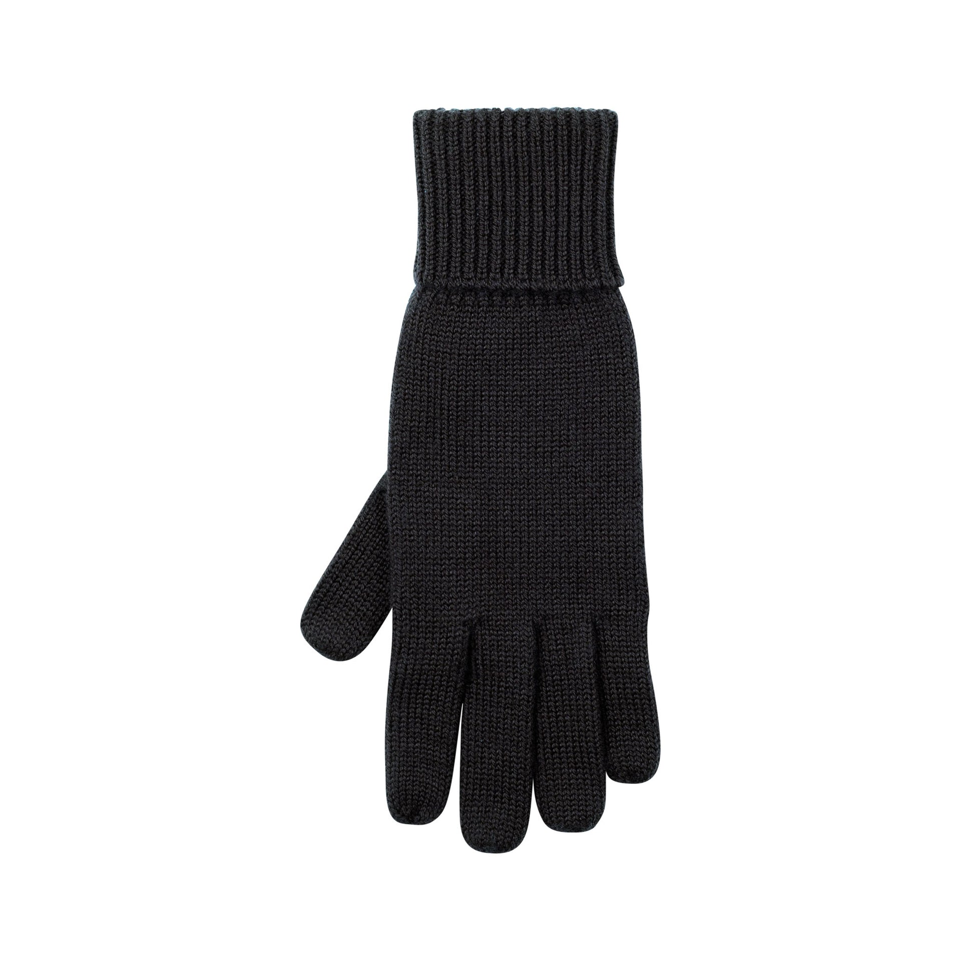 PurePure Erwachsenen Finger-Handschuhe Merino - schwarz - Familienbande