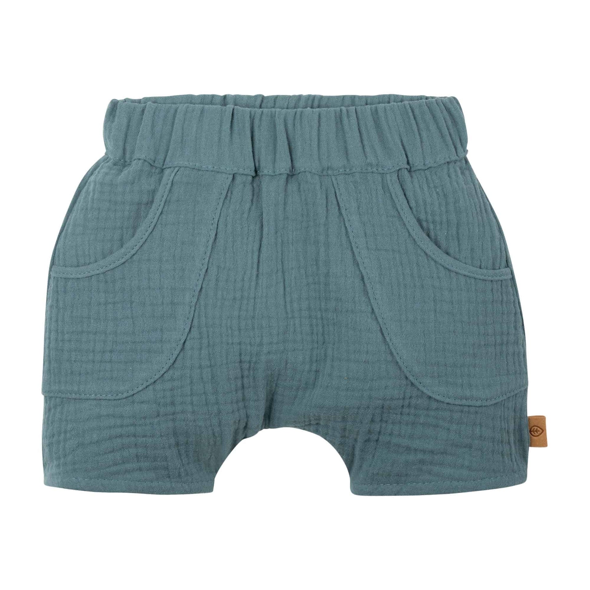 PurePure Musselin Baby-Shorts - Arctic - Familienbande