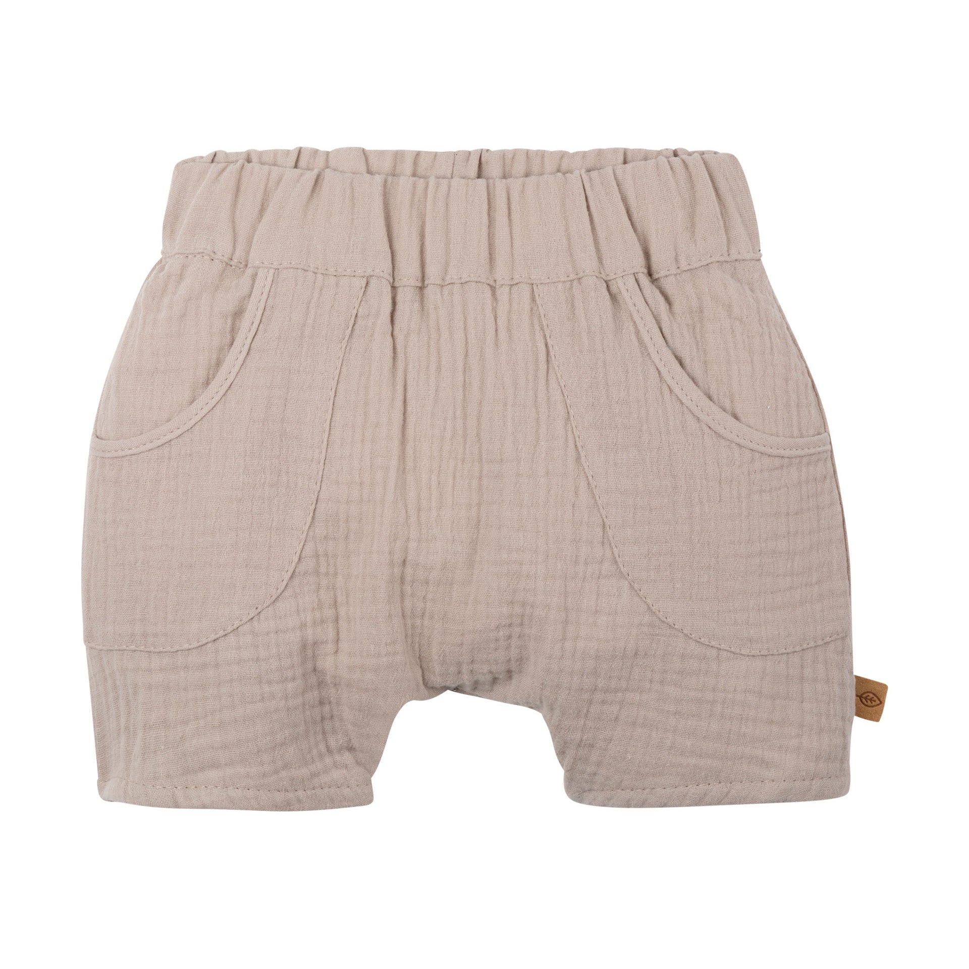 PurePure Musselin Baby-Shorts - Oat - Familienbande